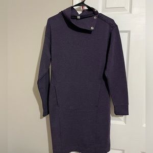 Purple long sleeve casual dress - like new condition-size S